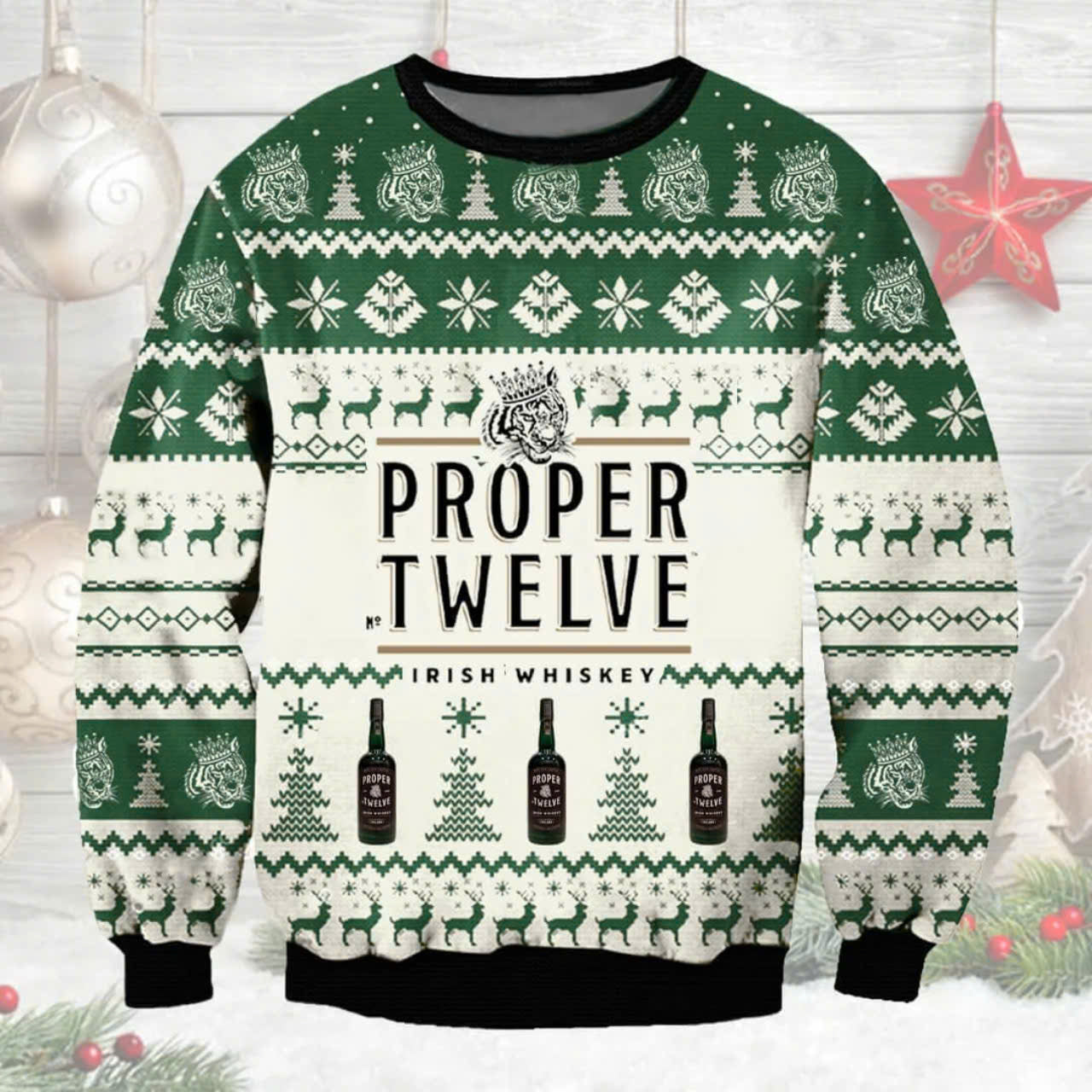 Proper Twelve Christmas Ugly Sweater