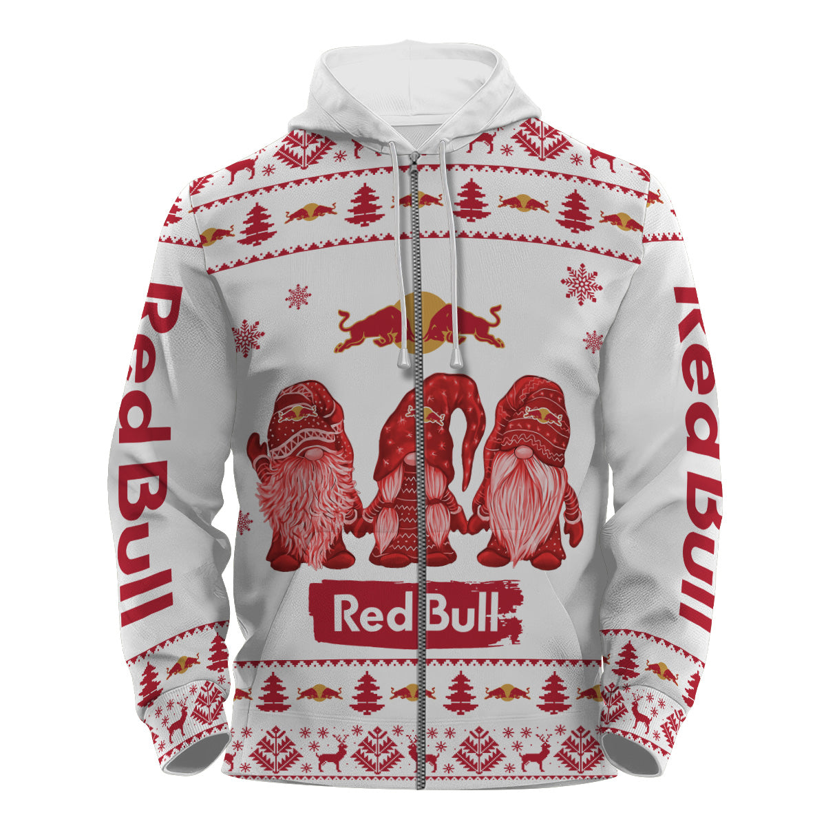 Red Bull Christmas Gnomies Pullover & Zip Hoodie