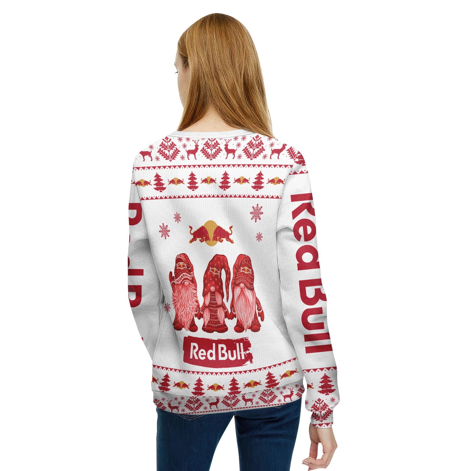Red Bull Christmas Gnomies Ugly Sweater
