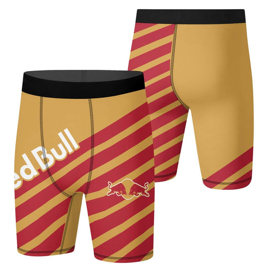 Red Bull Diagonal Stripe Compression Shorts - VinoVogue.com