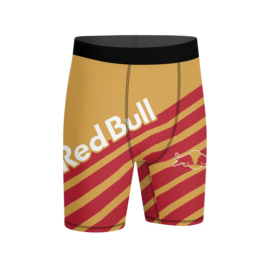 Red Bull Diagonal Stripe Compression Shorts - VinoVogue.com
