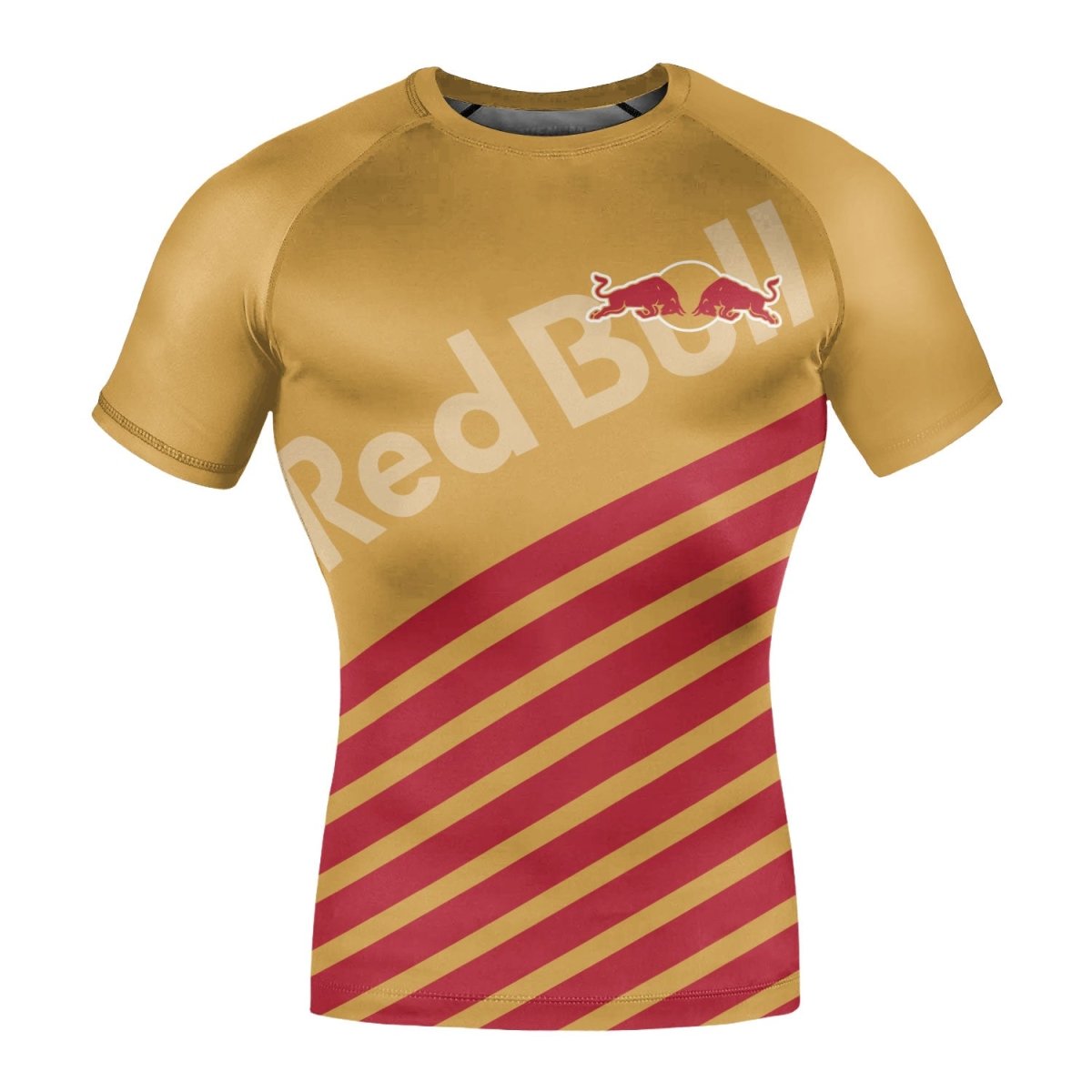 Red Bull Diagonal Stripe Rash Guard - VinoVogue.com
