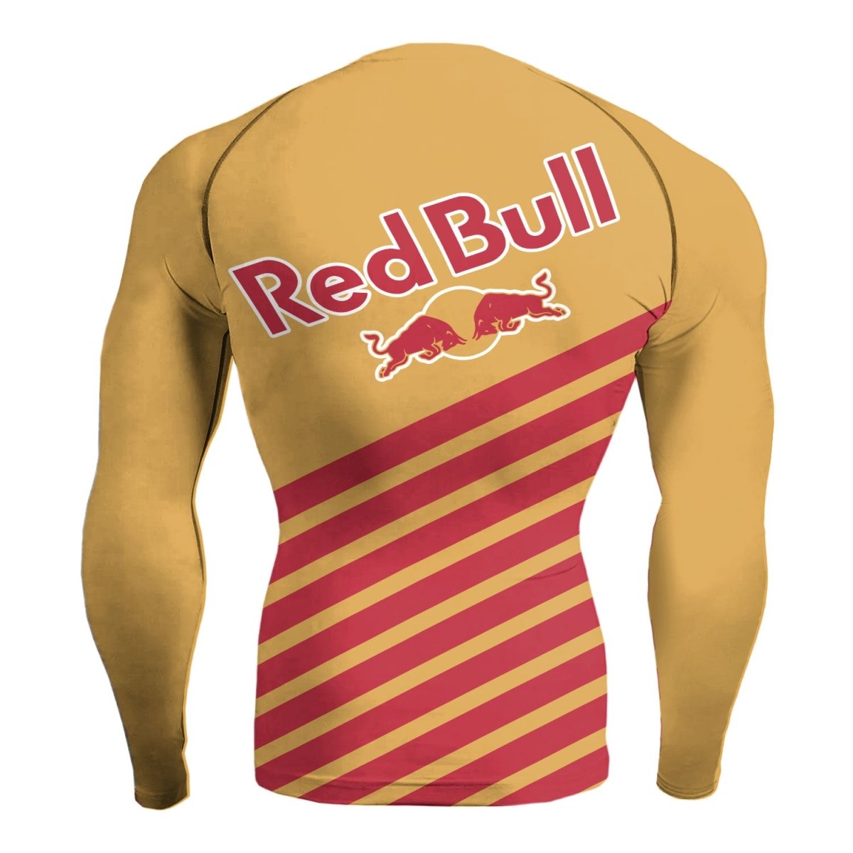 Red Bull Diagonal Stripe Rash Guard - VinoVogue.com