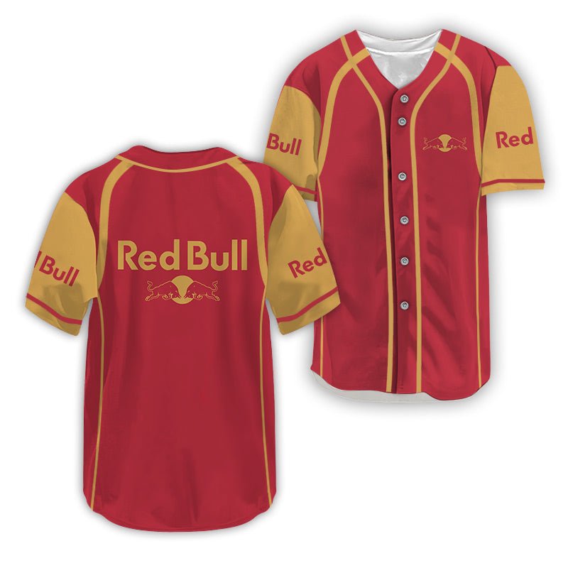 Red Bull Dual Trim Baseball Jersey - VinoVogue.com