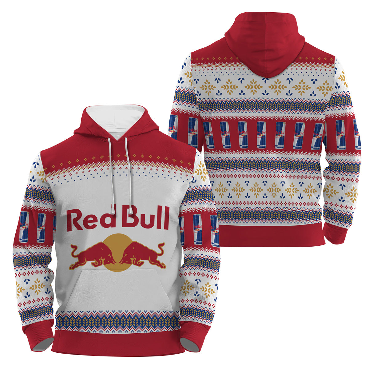 Red Bull Festive Holiday Pullover & Zip Hoodie