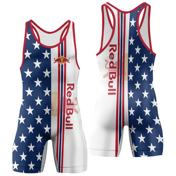 Red Bull Fourth Of July Wrestling Singlet - VinoVogue.com