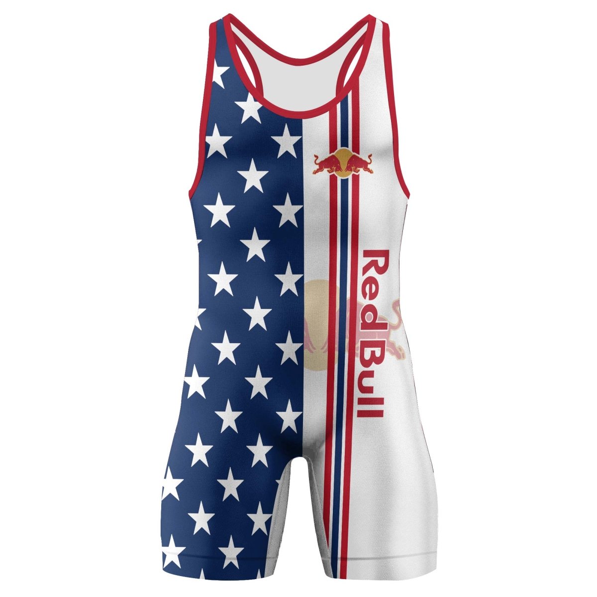 Red Bull Fourth Of July Wrestling Singlet - VinoVogue.com