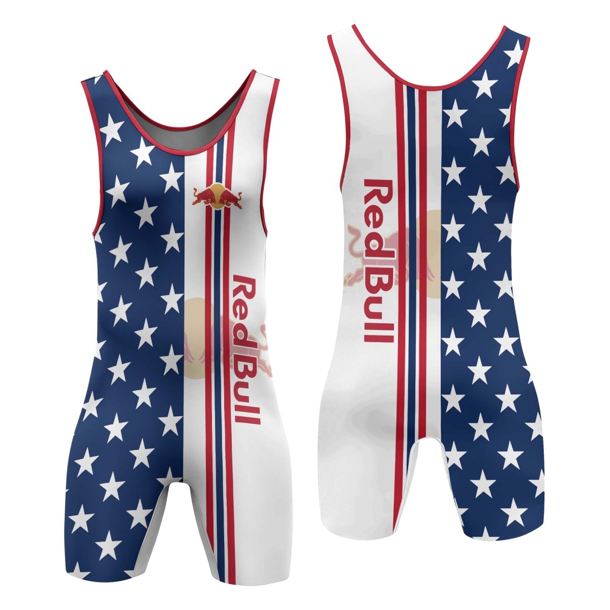 Red Bull Fourth Of July Wrestling Singlet - VinoVogue.com