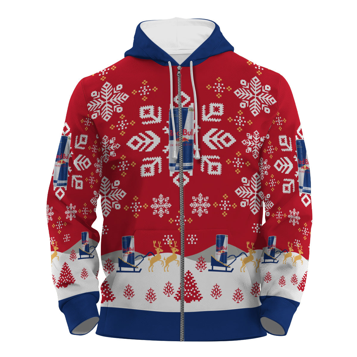 Red Bull Snowflake Pullover & Zip Hoodie