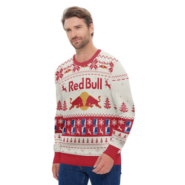 Red Bull Snowy Sips Ugly Sweater