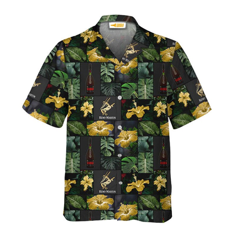 Remy Martin Tropical Hibiscus Flower Hawaiian Shirt - VinoVogue.com