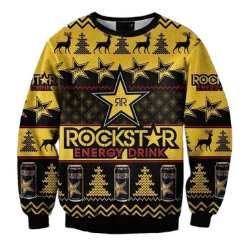 Rockstar Christmas Ugly Sweater - VinoVogue.com