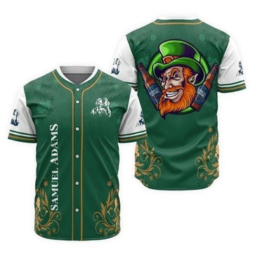 Samuel Adams St Patrick's Elf Baseball Jersey - VinoVogue.com