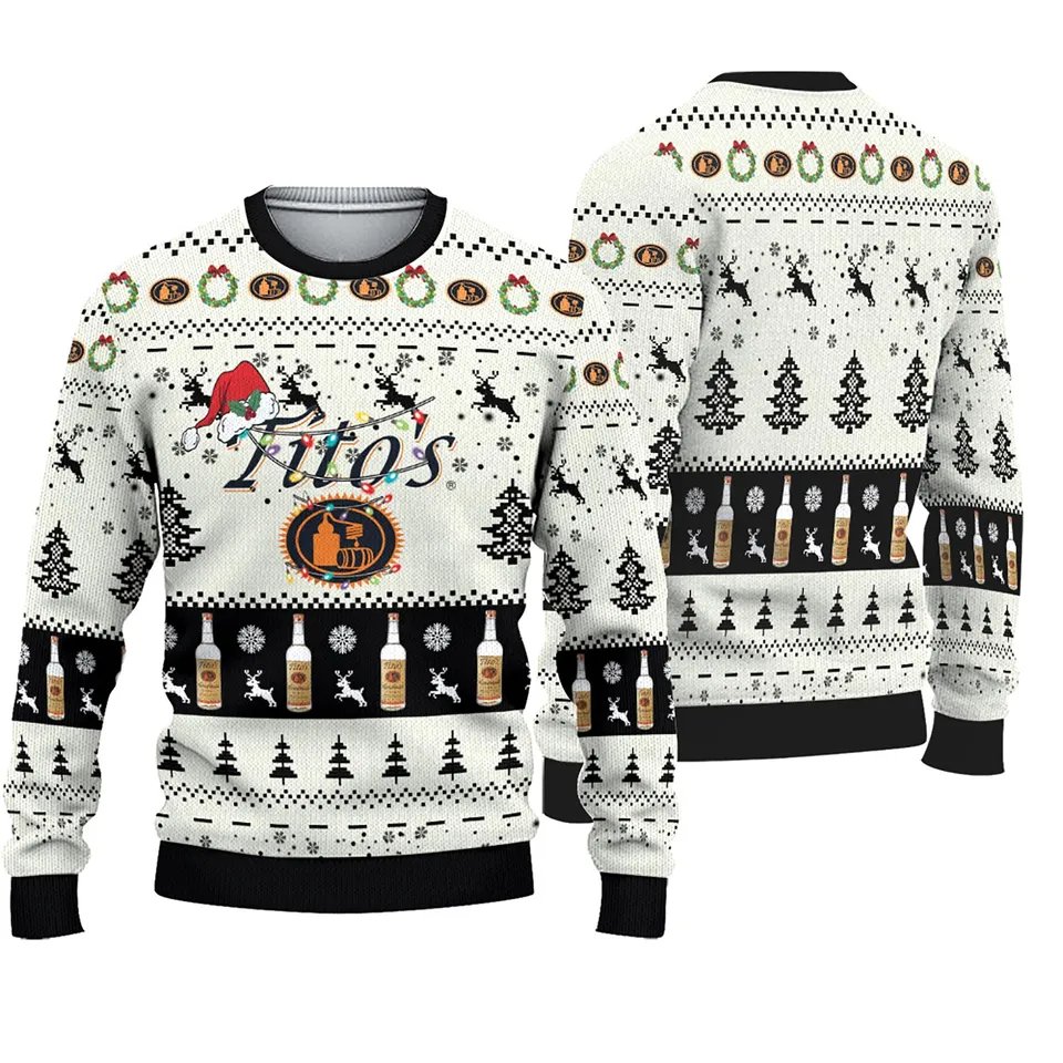 Tito's Christmas Peaceful Night Ugly Sweater - VinoVogue.com