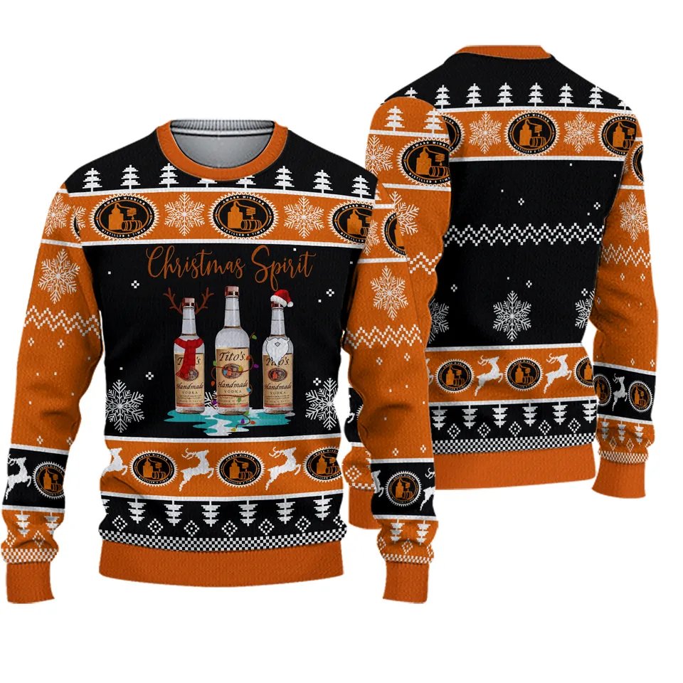 Tito's Christmas Spirit Ugly Sweater - VinoVogue.com