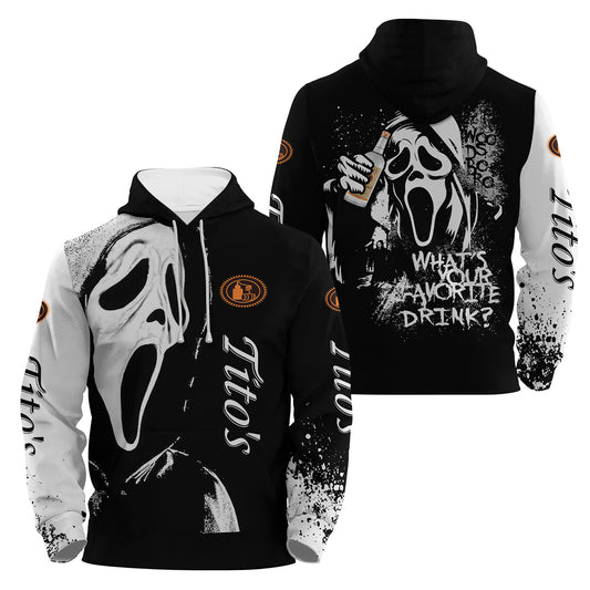 Tito's Ghostface Scream Hoodie & Zip Hoodie - VinoVogue.com