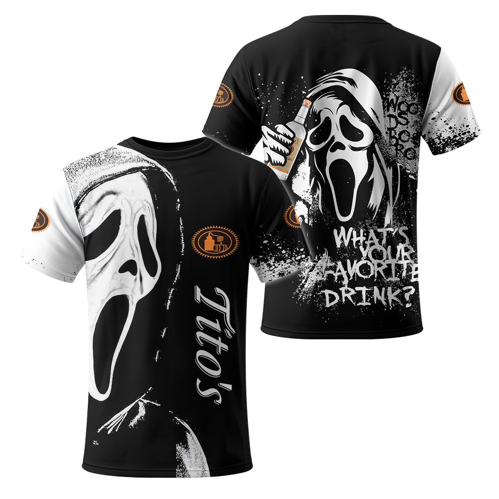 Tito's Ghostface Scream T-Shirt - VinoVogue.com