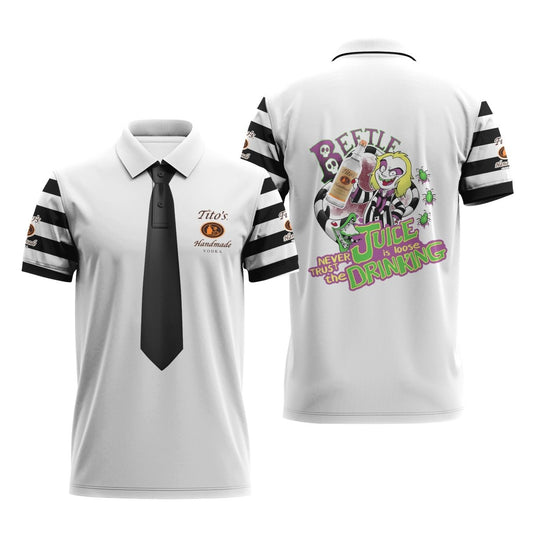 Tito's Is Beetlejuice Drink Polo Shirt - VinoVogue.com