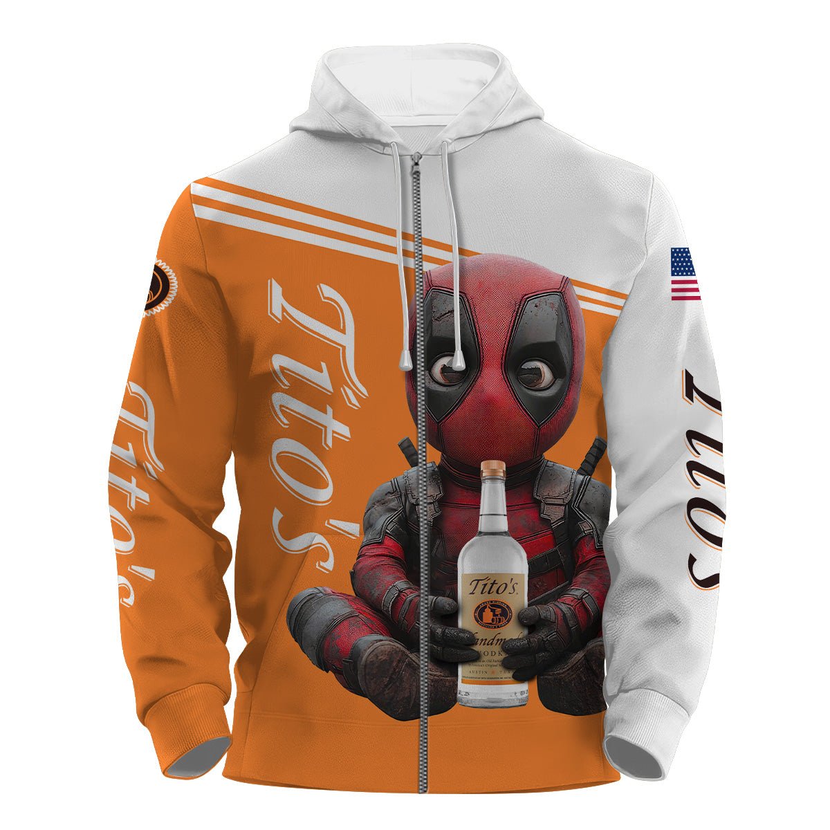 Tito's Time with Deadpool Hoodie & Zip Hoodie - VinoVogue.com