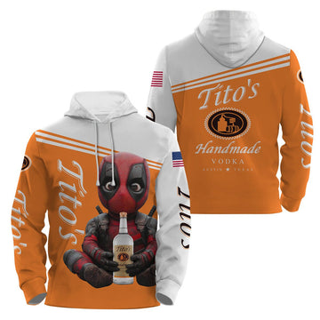 Tito's Time with Deadpool Hoodie & Zip Hoodie - VinoVogue.com