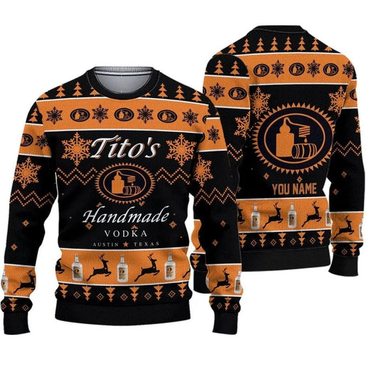 Tito's Winter Snowflakes Ugly Sweater - VinoVogue.com