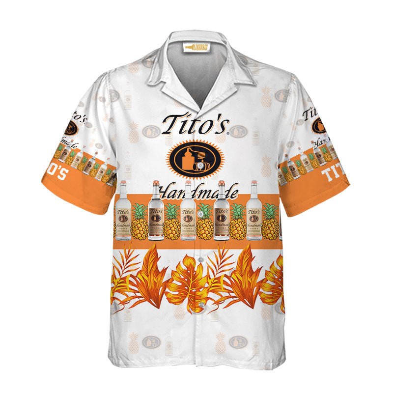 Tito's Vodka Handmade With Pineapple Hawaiian Shirt - VinoVogue.com