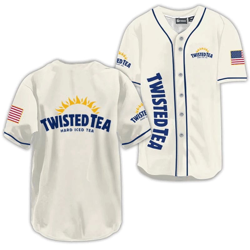 Twisted Tea USA Flag Baseball Jersey - VinoVogue.com