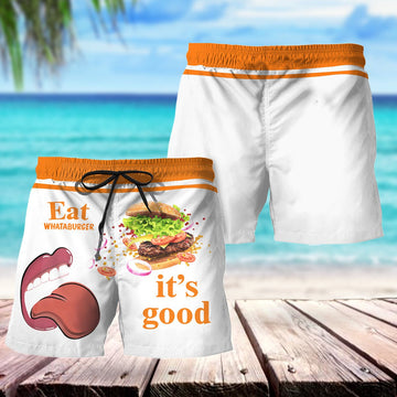 Eat Whataburger It's Good Swim Trunks - VinoVogue.com