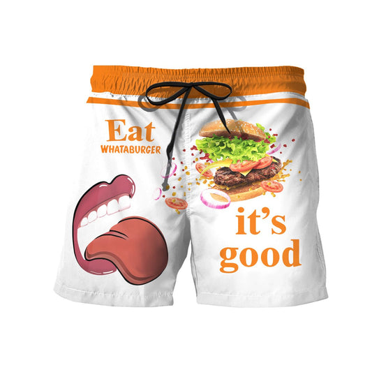 Eat Whataburger It's Good Swim Trunks - VinoVogue.com