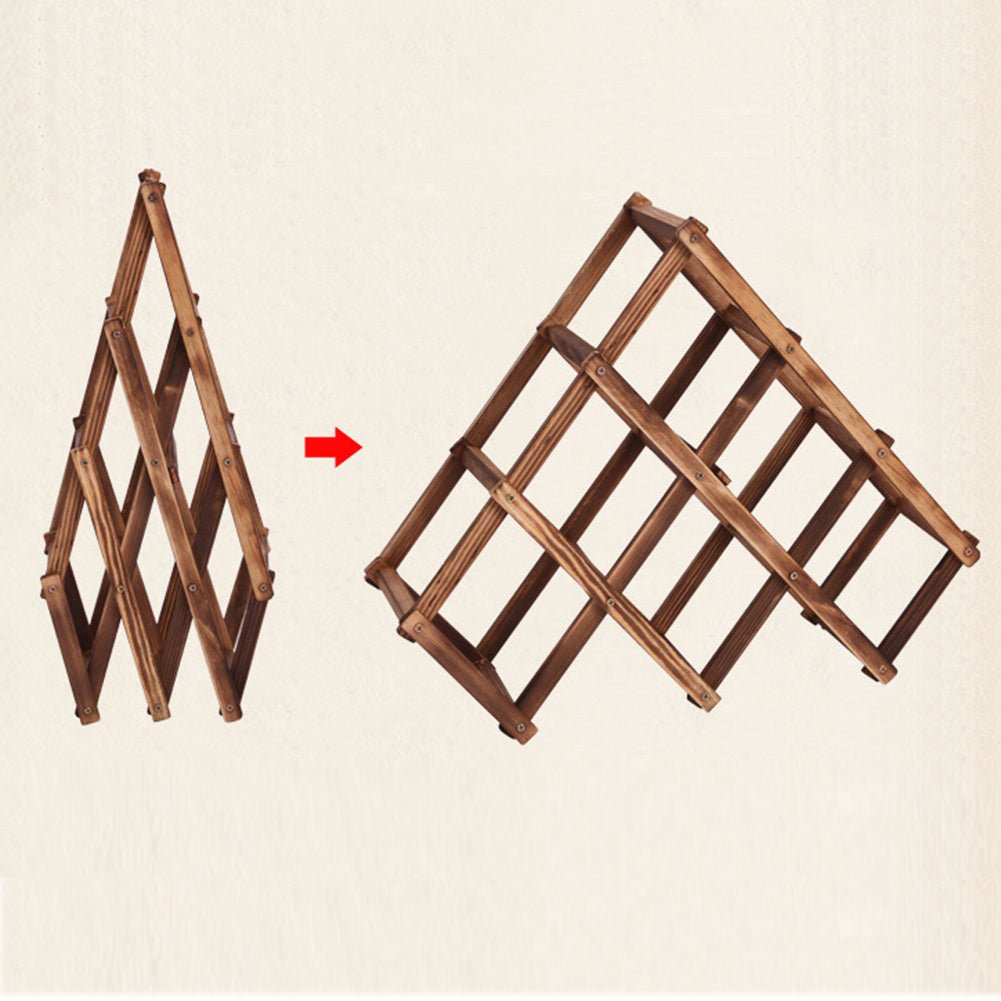 1PC Wood Wine Holder High Quality Solid Folding Racks - VinoVogue.com