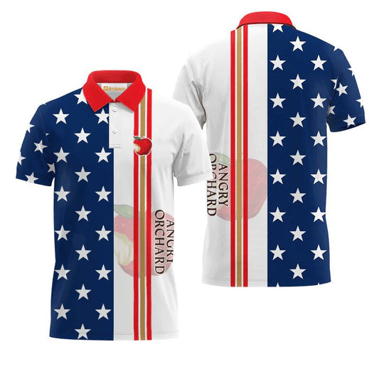 Angry Orchard Fourth Of July Polo Shirt - VinoVogue.com