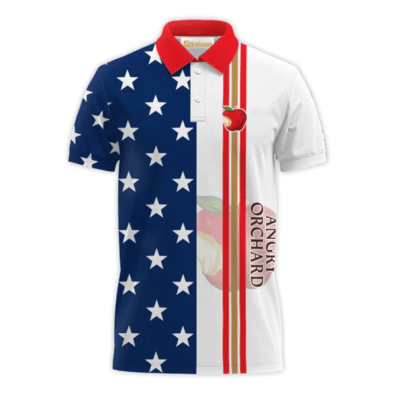 Angry Orchard Fourth Of July Polo Shirt - VinoVogue.com