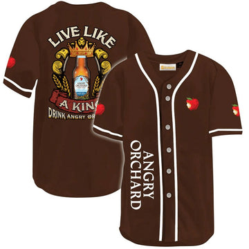 Angry Orchard Live Like A King Baseball Jersey - VinoVogue.com