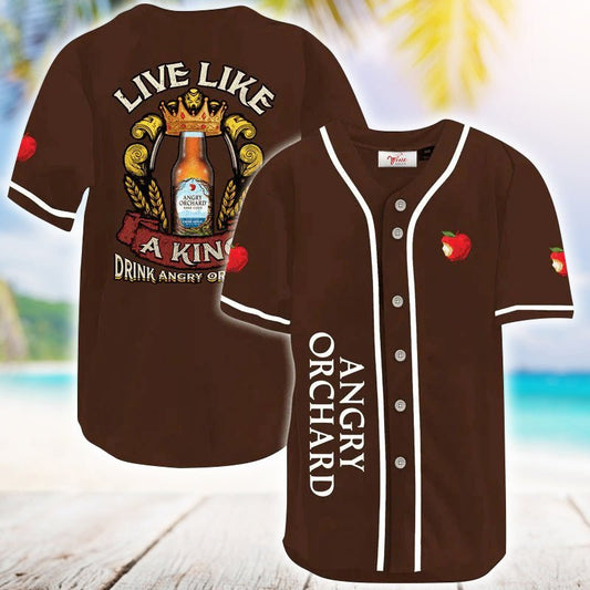 Angry Orchard Live Like A King Baseball Jersey - VinoVogue.com