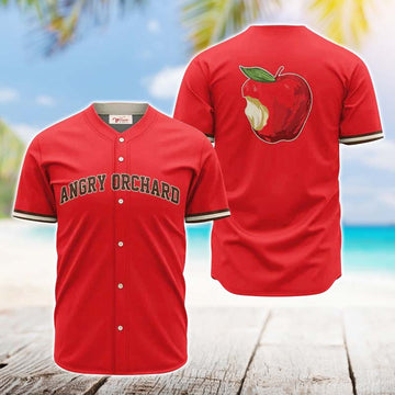 Angry Orchard Red Basic Jersey Shirt - VinoVogue.com