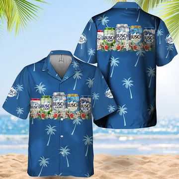 Busch Light Tropical Liquor Paradise Hawaiian Shirt