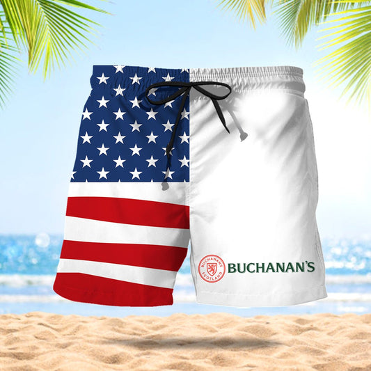 Buchanan's American Flag Swim Trunks - VinoVogue.com