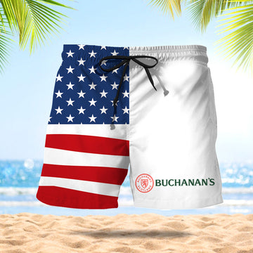 Buchanan's American Flag Swim Trunks