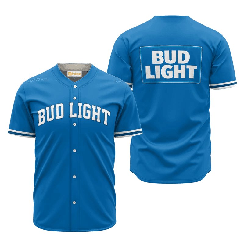 Bud Light Blue Basic Jersey Shirt - VinoVogue.com