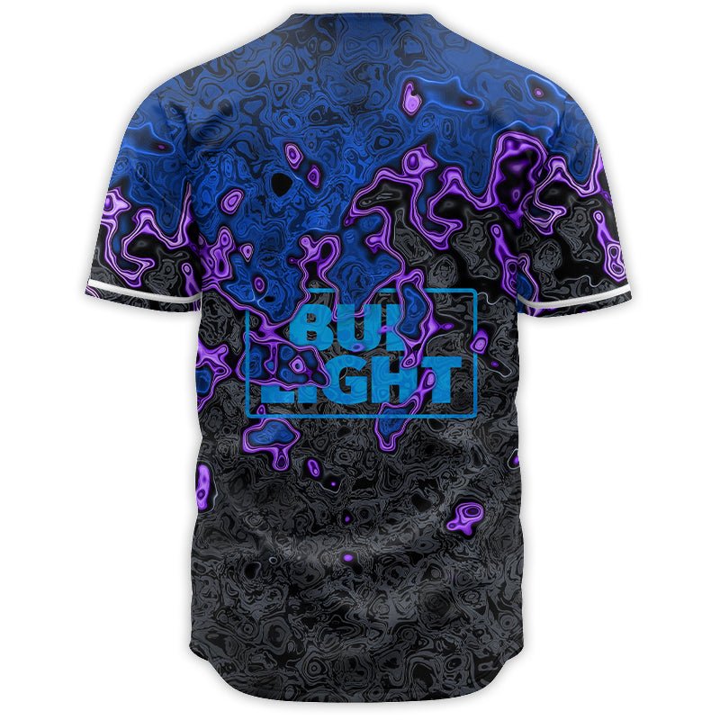 Holographic Colorful Bud Light Baseball Jersey - VinoVogue.com