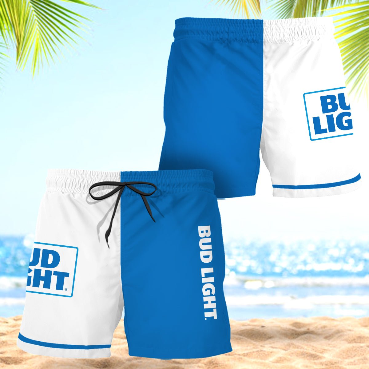 Bud Light Basic Colorful Swim Trunks - VinoVogue.com