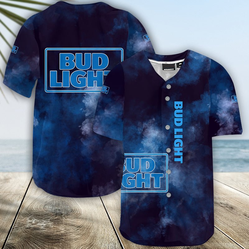 Bud Light Colorful Smoke Jersey Shirt - VinoVogue.com