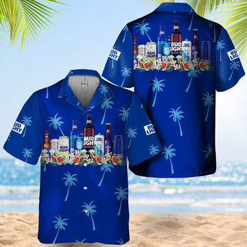 Bud Light Tropical Liquor Paradise Hawaiian Shirt - VinoVogue.com