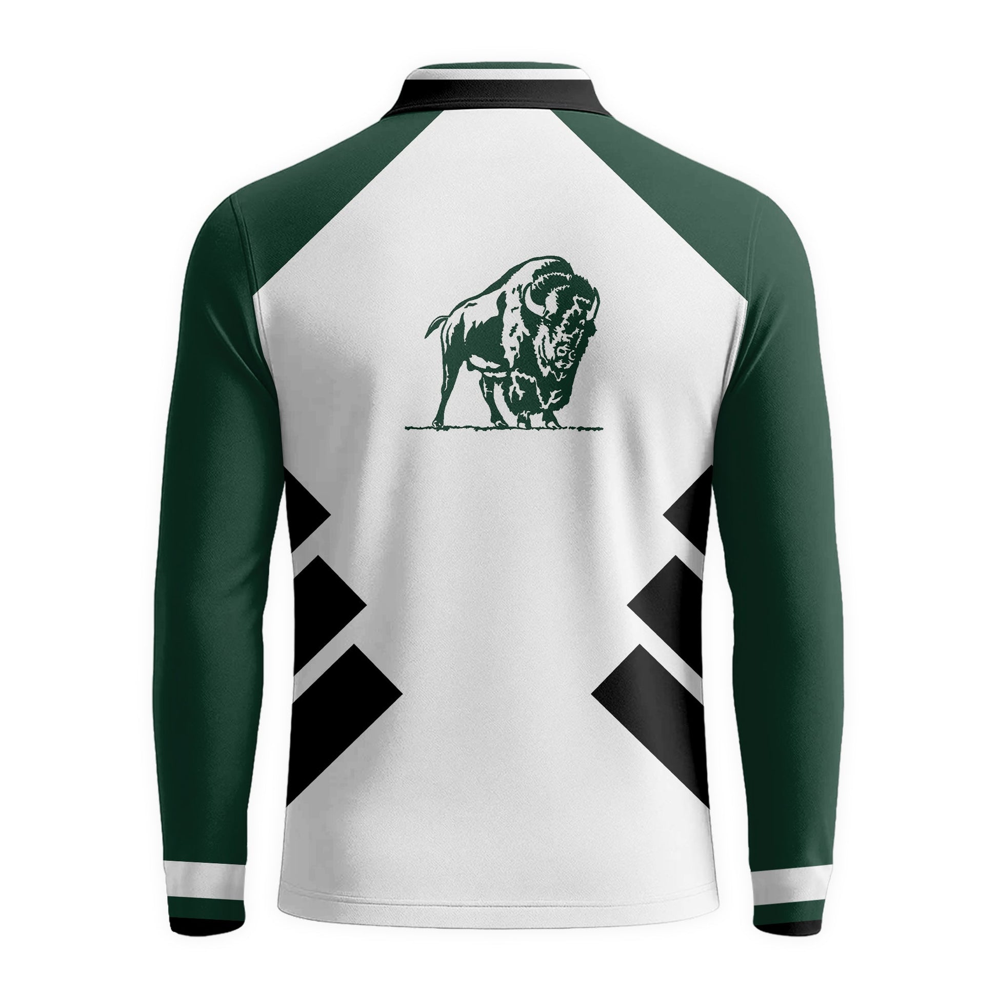  Buffalo Trace Bold Line Golf Long Sleeve Polo Shirt