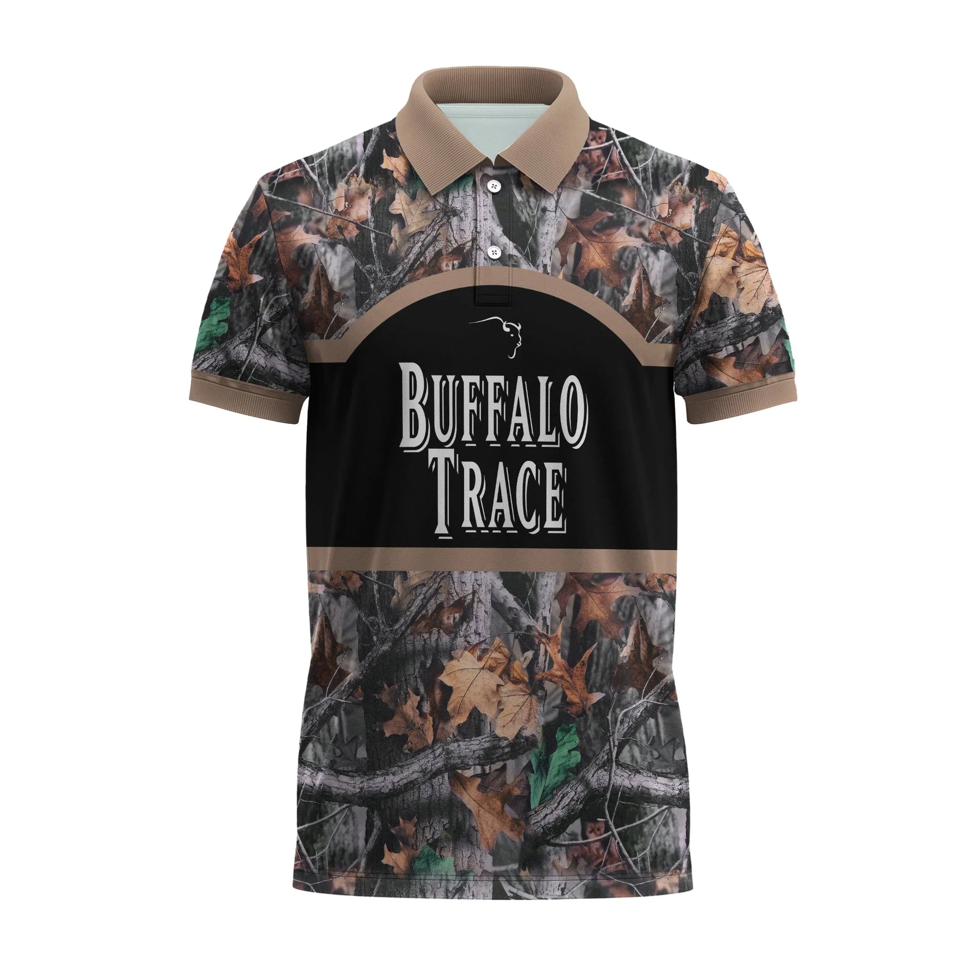 Buffalo Trace Camouflage Polo Shirt