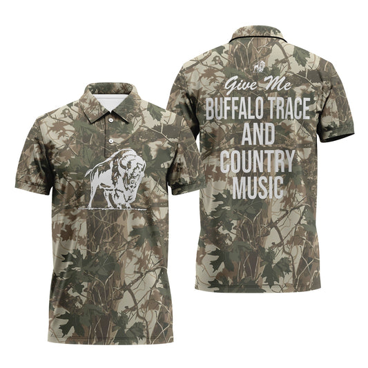 Buffalo Trace Country Camo Polo Shirt