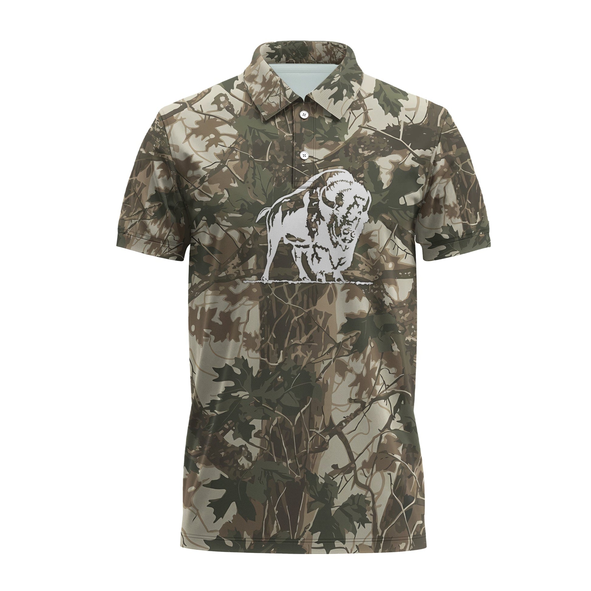 Buffalo Trace Country Camo Polo Shirt