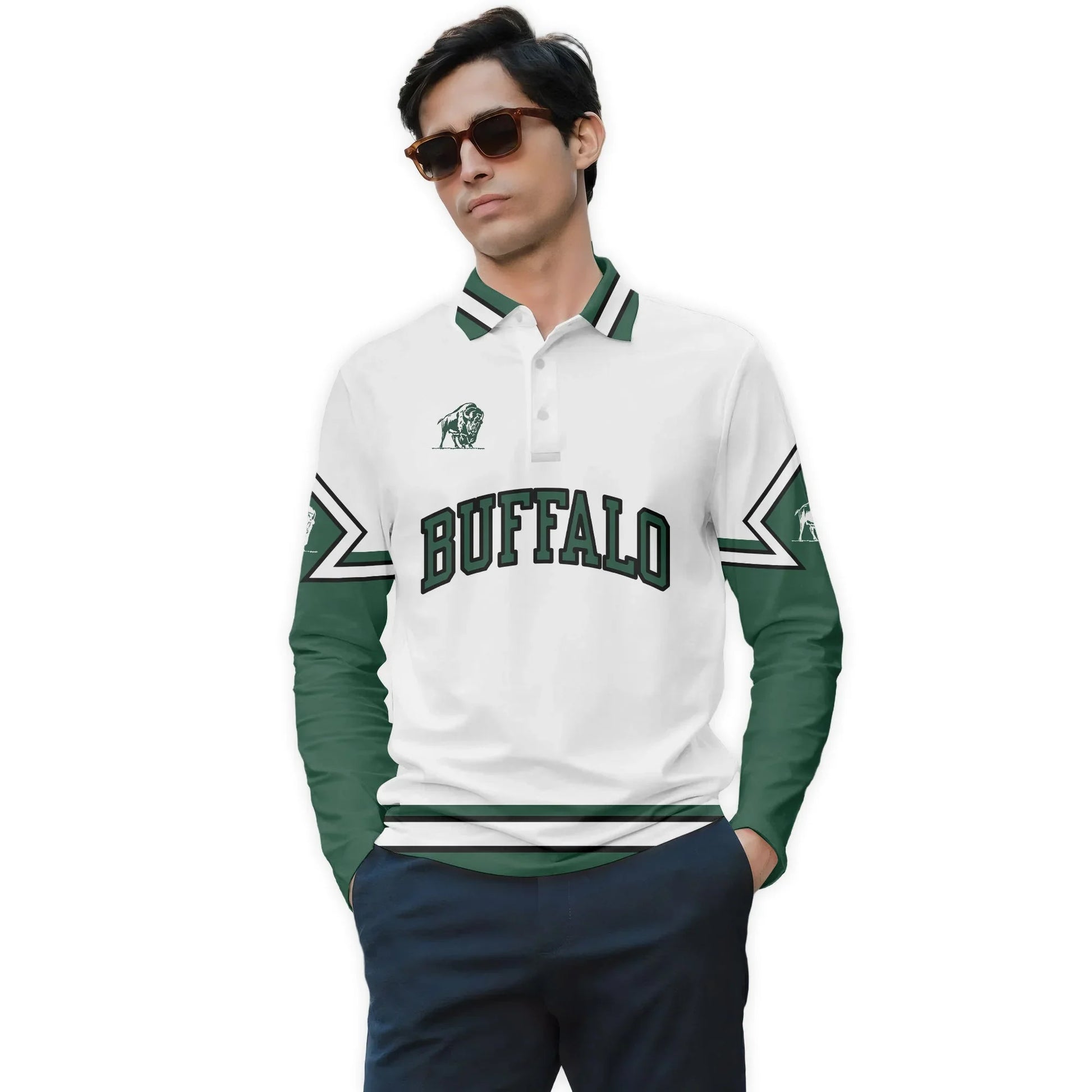  Buffalo Trace Fieldcore Golf Long Sleeve Polo Shirt