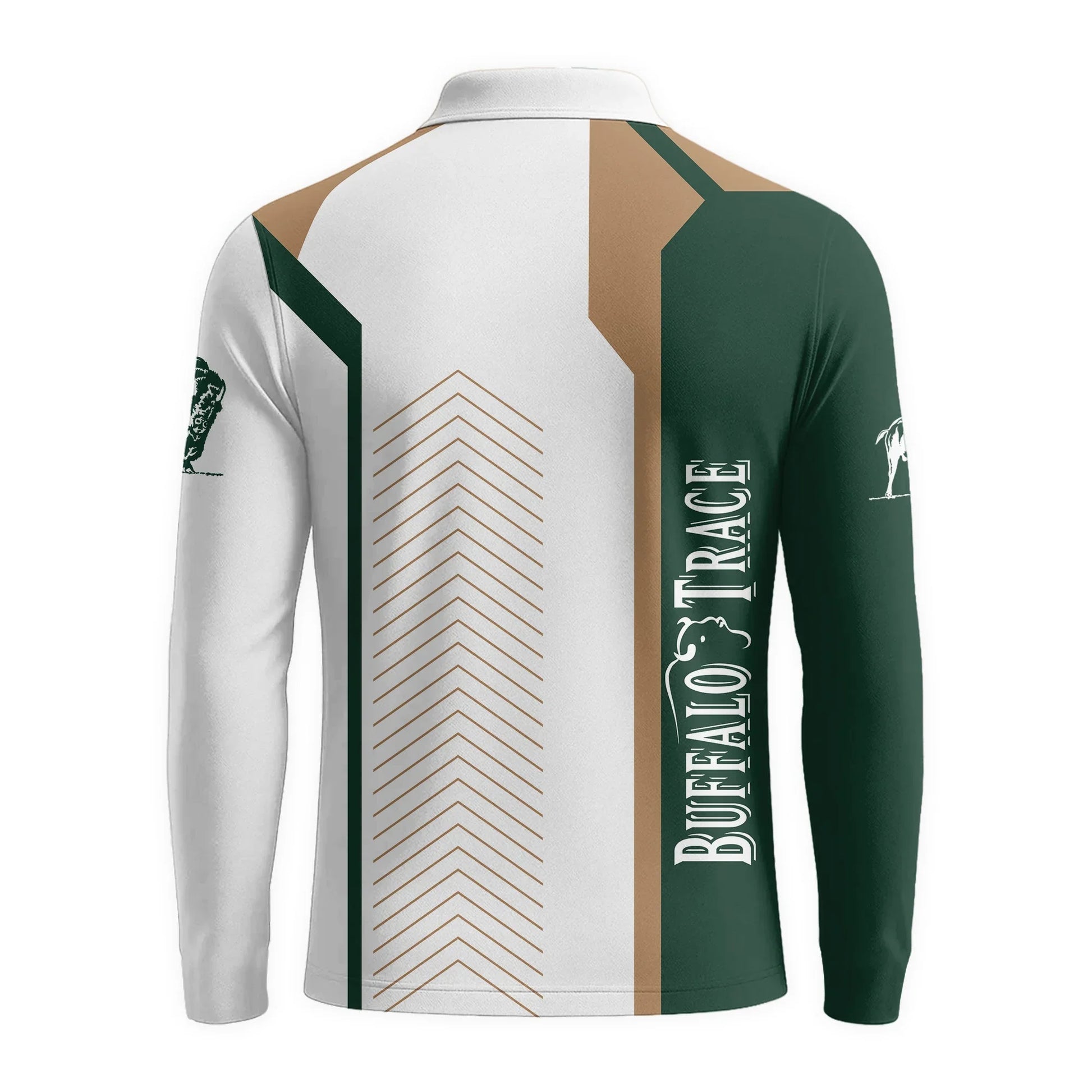  Buffalo Trace Modern Motorsport Golf Long Sleeve Polo Shirt