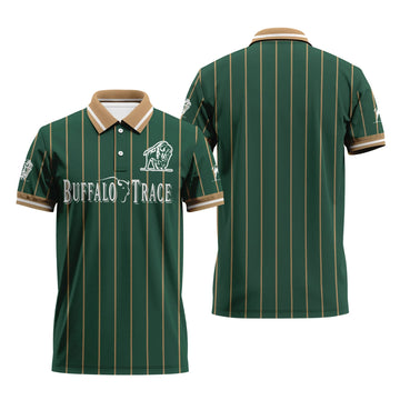 Buffalo Trace Pinstripe Classic Polo Shirt